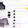 DJI Agras T40 - Rear Shell Small Buckle Base